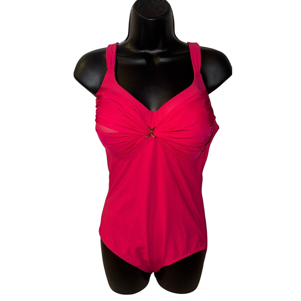 Amoena Cabanas One Piece Swimsuit‎ Paradise Pink 71018 42C New